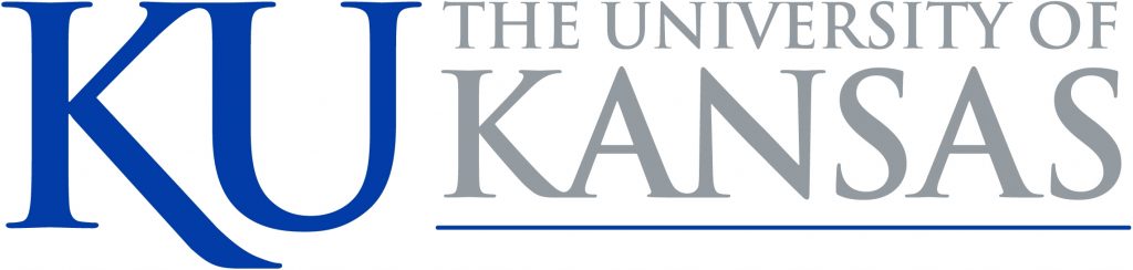 University of kansas logo and printed name
